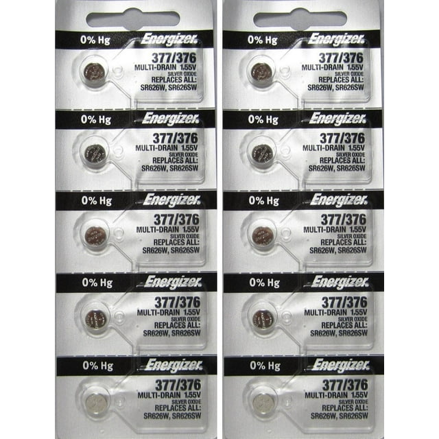 377 / 376 Battery SR626SW Energizer Watch Batteries (15 Batteries