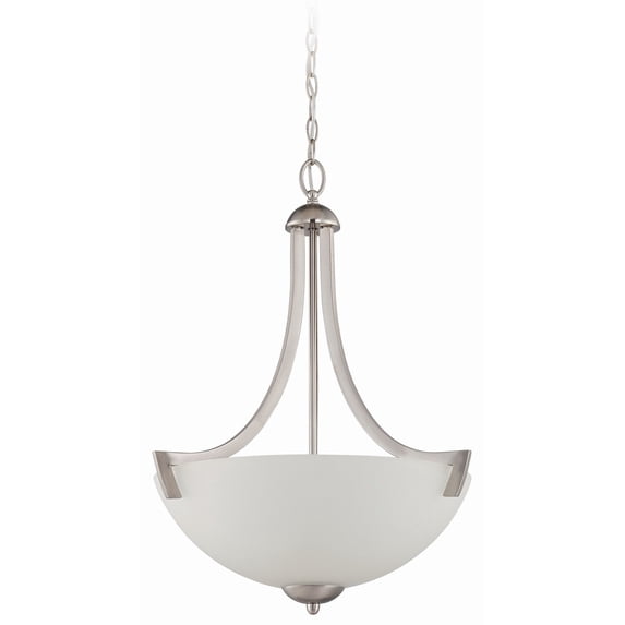 37743-SN-Craftmade Lighting-Almeda - Three Light Inverted Pendant - 20.4 inches wide by 26 inches high