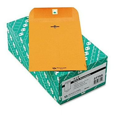 37755 Clasp Envelope, 55, 6 X 9, 32 Lb., Brown Kraft, 100/Box