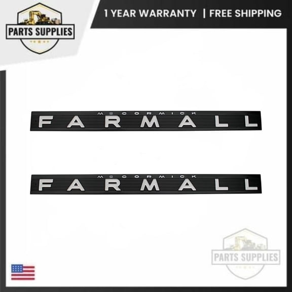 377796R1 Set of 2 Side Emblem for IH Farmall 1206 504 656 706 806 Tractor