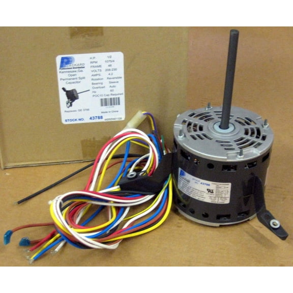 3788 A/C Motor 1/2 HP 230 V 1075 RPM for Goodman Janitrol B13400353S