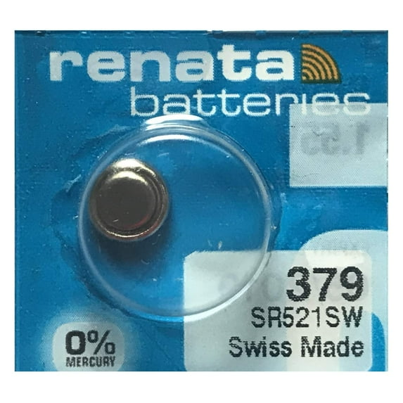 #379 Renata Silver Oxide Watch Batteries 5Pcs