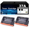thumbnail image 1 of 37A Toner Cartridge 2 Pack [New Chip]: Compatible Toner Cartridge Replacement for 37A CF237A Black Toner Cartridge 37X Works with Laser Enterprise M607, M608, M609, M631, M632, M633 Series Printer, 1 of 7