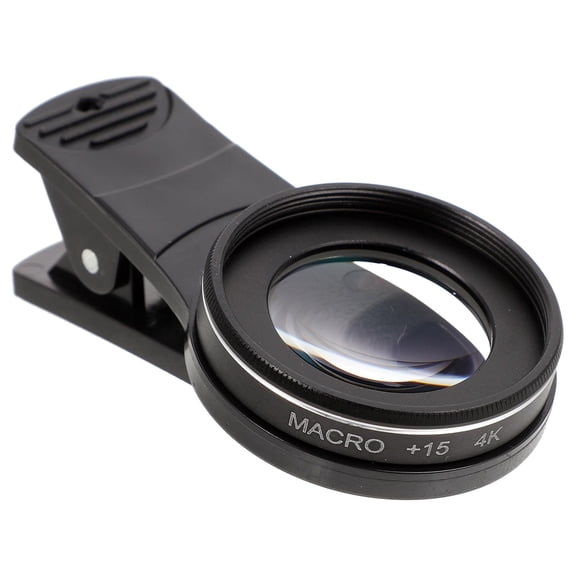 37Mm Clip-on Macro Lens for Smartphones 15X Zoom Mobile Phone Lens with Multi-Coated Optics for Clear Close-up Photography Compatible with iPhone 15 Pro Max and Other Phones