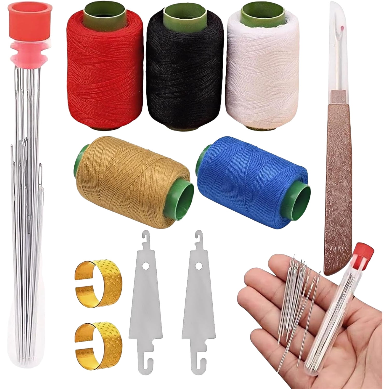 HODESunPure, Sewing Tool Set, 37PCS, Needle and Thread Kit - Walmart.com