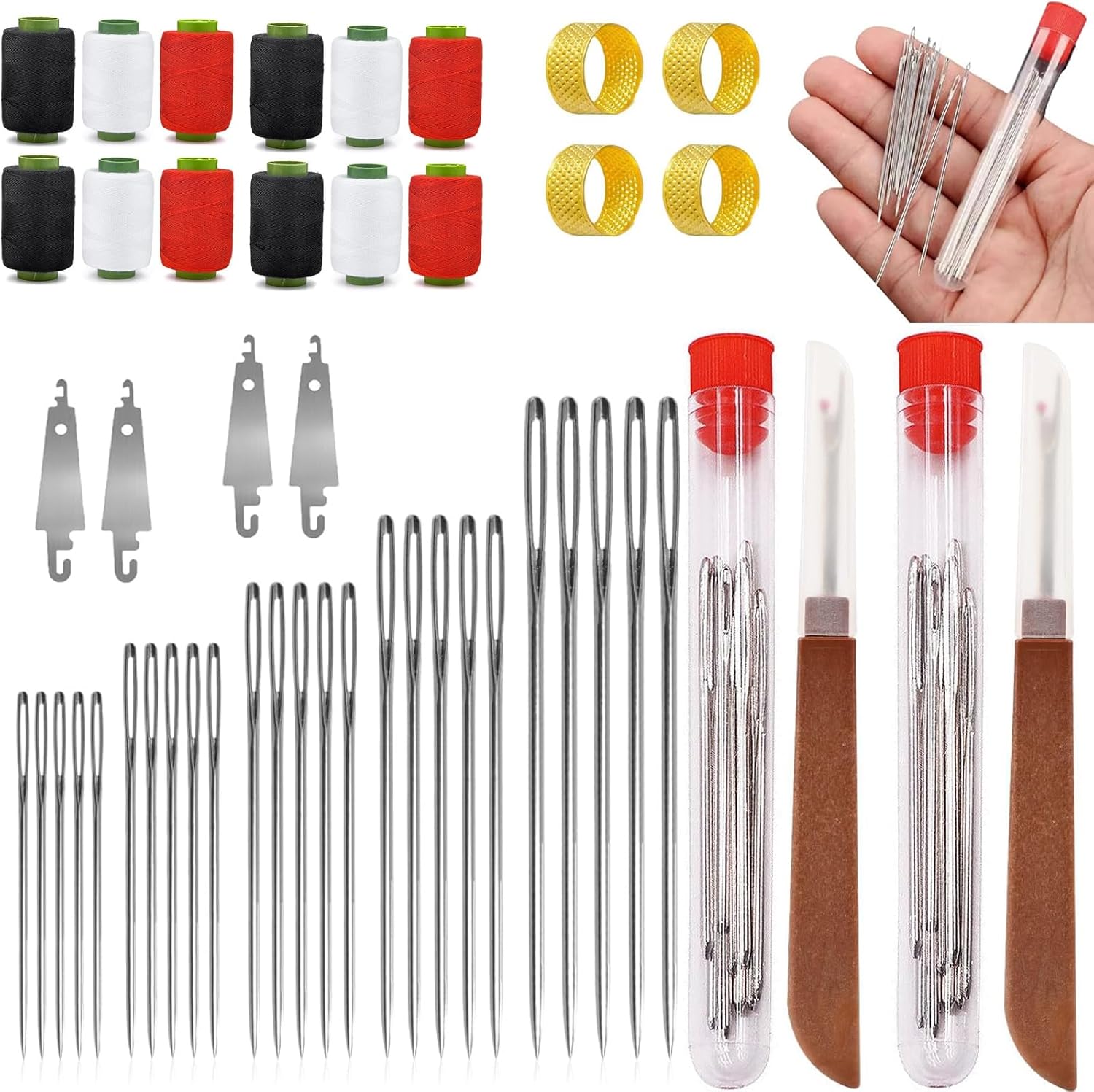 37PCS Sewing Tool Set Needles Thread Hand Repair Tools Portable DIY 37pcs-sewing-tool-set-needles-thread-hand-repair-tools-portable-diy