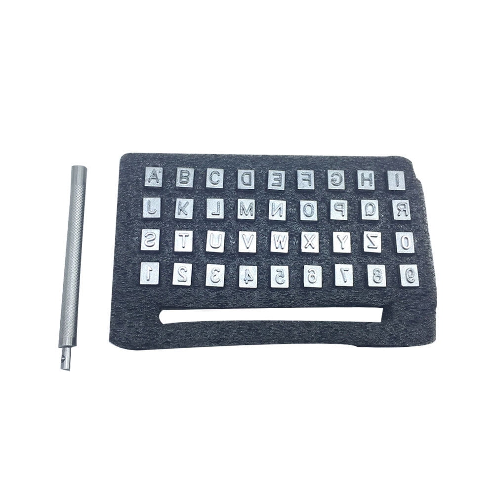 37Pc Letters Alphabet Punch Set Wood Leather Steel Punch Tool Leather