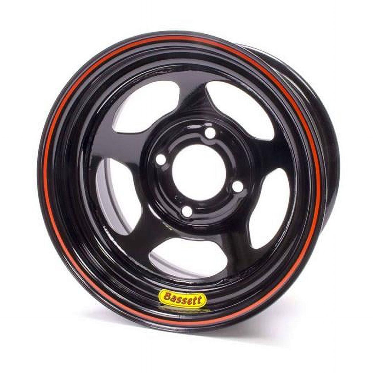 Spun Wheel Rim 37ST3 Mini-Stock Spun Wheel - 13 x 7 in. - 4 x 4.5 in. - Black - 3 in ...