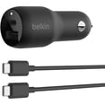 thumbnail image 1 of 37W 2-Port USB Power Delivery Car Charger with PPS PVC USB-C To USB-C Cable, Black, 1 of 1