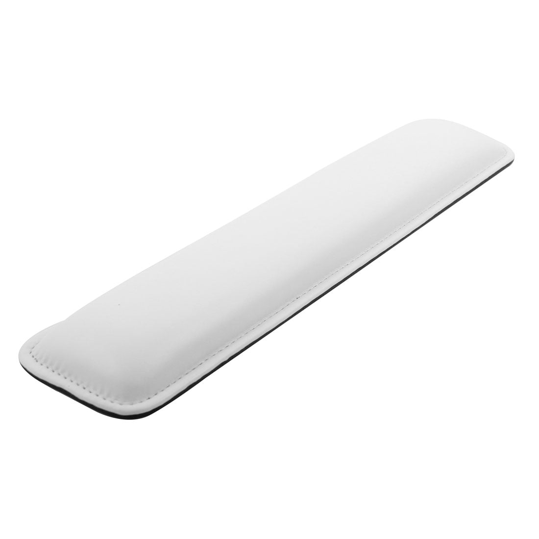 37cmx8cmx2cm PU Leather 87-Keys Hand Palm Support Pad Keyboard Wrist Rest White