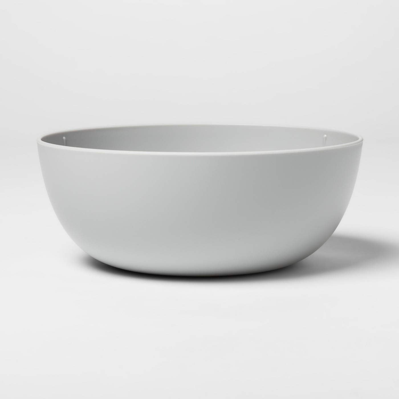 37oz Plastic Cereal Bowl Gray