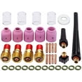 thumbnail image 1 of 37pcs TIG Welding Torch Gas Lens Kit Accessories for DB SR WP 9 20 25 Tig Welding Torch,with #10 Cup+Alumina Nozzle+Collet+Gas Lens Collets Body +Cup Gasket etc$$Tools & Hardware Other, 1 of 7