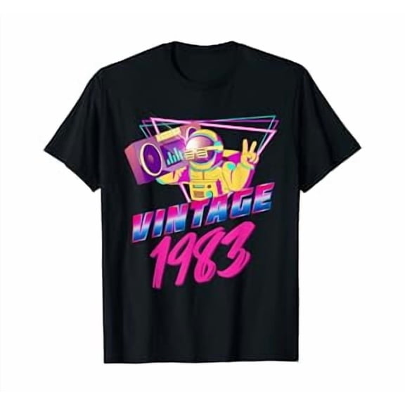 37th Birthday Gifts - Vintage 1983 T-Shirt