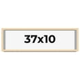 thumbnail image 1 of 37x10 Frame Natural Wood Picture Frame | 0.75 Inch Moulding Width | with UV Acrylic Plexiglass,, 1 of 8