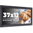 thumbnail image 1 of 37x12 Frame Black Passaggi Solid Wood Picture Frame Width 1.5 Inches | Interior Depth 0.5 Inches |, 1 of 8