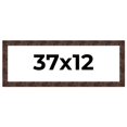 thumbnail image 1 of 37x12 Frame Brown Burl Real Wood Picture Frame Width 1.625 Inches | Interior Frame Depth 0.5 Inches, 1 of 8