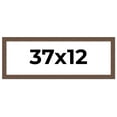 thumbnail image 1 of 37x12 Frame Brown Farmhouse Solid Wood Picture Frame Width 1.5 Inches | Interior Frame Depth 0.5, 1 of 8