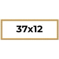 thumbnail image 1 of 37x12 Frame Gold Real Wood Picture Frame Width 1 inches | Interior Frame Depth 0.5 inches | Edwina, 1 of 8