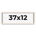 thumbnail image 1 of 37x12 Shadow Box Frame White | 1.125 Inches Deep Real Wood Rustic Shadowbox Display Frame | UV, 1 of 5
