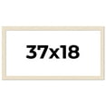 thumbnail image 1 of 37x18 Frame White Barnwood Picture Frame - Modern Photo Frame Includes UV Acrylic Shatter Guard, 1 of 8