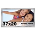 thumbnail image 1 of 37x20 Frame Silver Stainless Steel Solid Wood Picture Frame | 0.75 Inch Moulding Width | Includes, 1 of 8