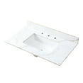 thumbnail image 1 of 37x22inch Sintered Stone Vanity Top with Matching Backsplash - Easy Bathroom Installation, 1 of 5