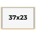 thumbnail image 1 of 37x23 Frame Beige Real Wood Picture Frame Width 0.75 inches | Interior Frame Depth 0.5 inches |, 1 of 8