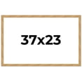 thumbnail image 1 of 37x23 Frame Beige Real Wood Picture Frame Width 1.25 inches | Interior Frame Depth 0.5 inches |, 1 of 8