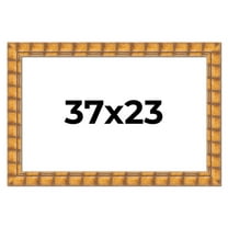 37x23 Frame Beige Real Wood Picture Frame Width 3 inches | Interior Frame Depth 0.5 inches |