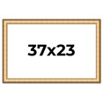 thumbnail image 1 of 37x23 Frame Gold Plein Aire Solid Wood Picture Frame Width 2 Inches | Interior Frame Depth 0.5, 1 of 8