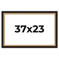 thumbnail image 1 of 37x23 Frame Gold Real Wood Picture Frame Width 2.25 Inches | Interior Frame Depth 0.5 Inches |, 1 of 8