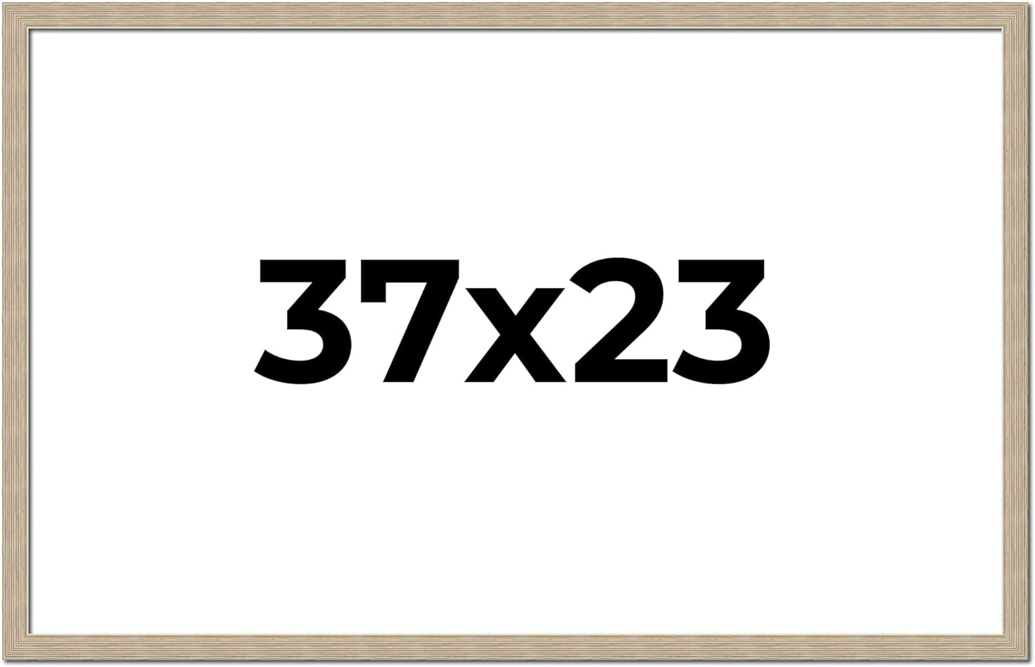 37x23 Frame Grey Solid Wood Picture Frame Width 1 Inches Interior
