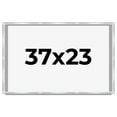 thumbnail image 1 of 37x23 Frame Silver Whitewashed Wood Grain Solid Wood Shadow Box | 0.75 Inch Moulding Width | 0.75, 1 of 8