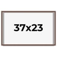 thumbnail image 1 of 37x23 Shadow Box Frame Brown | 1.125 inches Deep Real Wood Rustic Shadowbox Display Frame | UV, 1 of 5