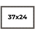 thumbnail image 1 of 37x24 Frame Black-Brown Medieval Solid Wood Picture Frame | 1.5 Inch Moulding Width | Gotham, 1 of 8