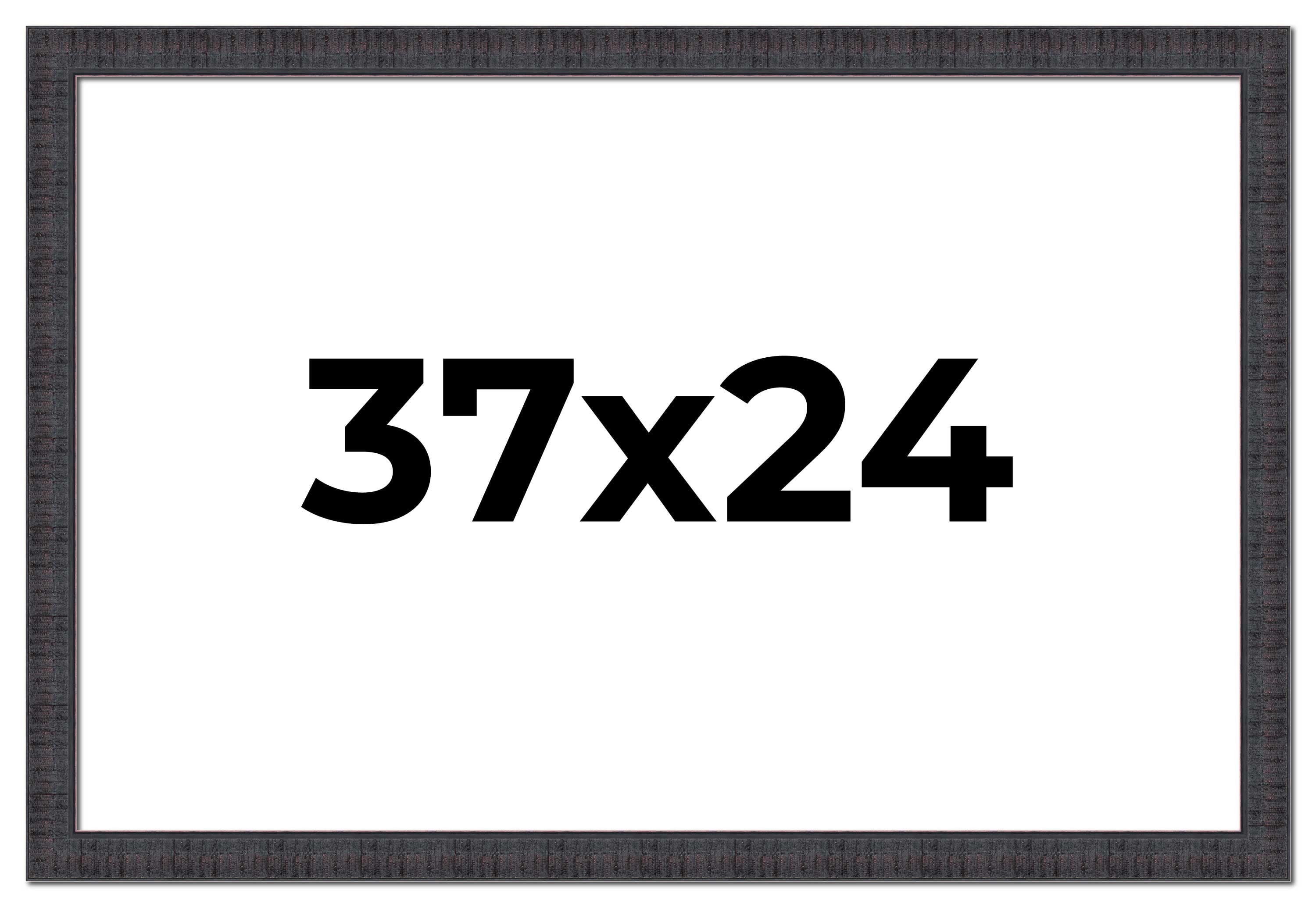 37x24 Frame Brown Rustic Solid Wood Picture Frame 1.5 Inches Wide ...