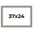 thumbnail image 1 of 37x24 Frame Grey Real Wood Picture Frame Width 2.75 Inches | Interior Frame Depth 0.5 Inches |, 1 of 8