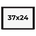 thumbnail image 1 of 37x24 Shadow Box Black Solid Wood Display Picture Frame | 1 Inch Rabbet Depth | | 1.375 Inch, 1 of 4
