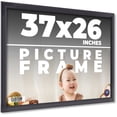thumbnail image 1 of 37x26 Frame Black Passaggi Solid Wood Picture Frame Width 1.5 Inches | Interior Depth 0.5 Inches |, 1 of 8