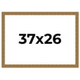 thumbnail image 1 of 37x26 Frame Black and Gold Distressed Solid Wood Sonoma Picture Frame | 1.625 Inch Moulding Width |, 1 of 8