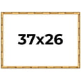 thumbnail image 1 of 37x26 Frame Gold Bamboo Solid Wood Picture Frame | 1 Inch Moulding Width | Interior Frame Depth, 1 of 8