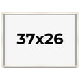 thumbnail image 1 of 37x26 Frame White Wheat Solid Wood Picture Frame | Moulding Width 0.75 Inches | Interior Depth 0.5, 1 of 8