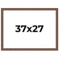 thumbnail image 1 of 37x27 Dark Brown Bamboo Real Wood Picture Frame Width 1.5 inches | Interior Frame Depth 0.5 inches, 1 of 8