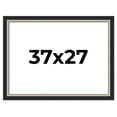thumbnail image 1 of 37x27 Frame Black Real Wood Picture Frame Width 2.25 Inches | Interior Frame Depth 0.5 Inches |, 1 of 8