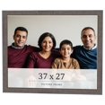 thumbnail image 1 of 37x27 Frame Blue Kingsley Pewter Solid Wood Picture Frame Width 0.75 Inches |Interior Depth 0.5, 1 of 8