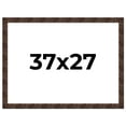 thumbnail image 1 of 37x27 Frame Brown Burl Real Wood Picture Frame Width 1.625 Inches | Interior Frame Depth 0.5 Inches, 1 of 8