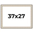 thumbnail image 1 of 37x27 Frame Gold Silver Plein Aire 2" Inch Wide Moulding Solid Wood Picture Frame | Modena, 1 of 8