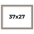 thumbnail image 1 of 37x27 Frame Grey Real Wood Picture Frame Width 2.75 Inches | Interior Frame Depth 0.5 Inches |, 1 of 8