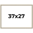 thumbnail image 1 of 37x27 Frame Grey Solid Wood Picture Frame Width 1 Inches | Interior Frame Depth 0.5 Inches |, 1 of 8
