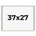 thumbnail image 1 of 37x27 Frame White Wheat Solid Wood Picture Frame | Moulding Width 0.75 Inches | Interior Depth 0.5, 1 of 8